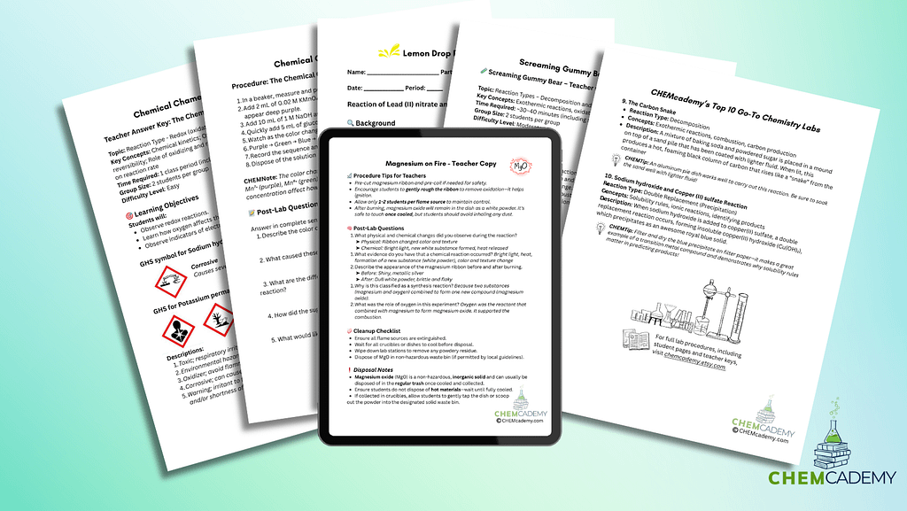 classroom tested chemistry resources